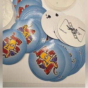 Simpsons Bart Simpson ROUND Deck of Card - Retro at its finest